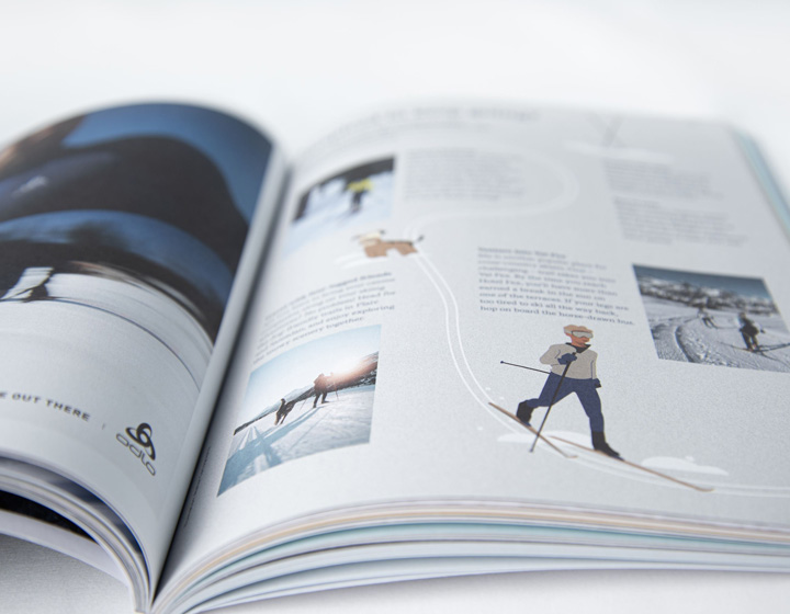 Engadin Illustration Winter magazine
