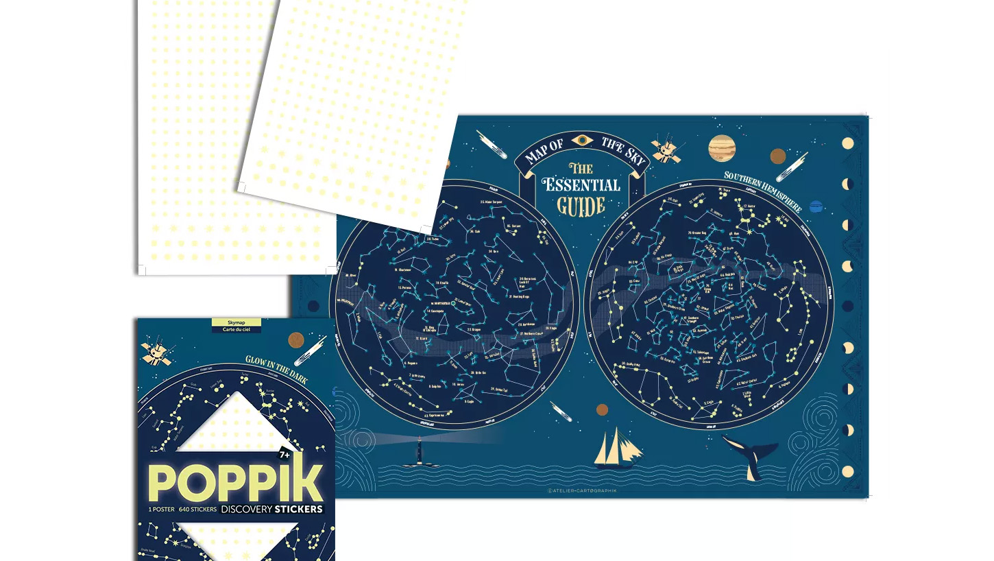 The Earth at Night is an illustrated globe created for Poppik by Atelier Cartographik, combining cartography, illustration and educational design.